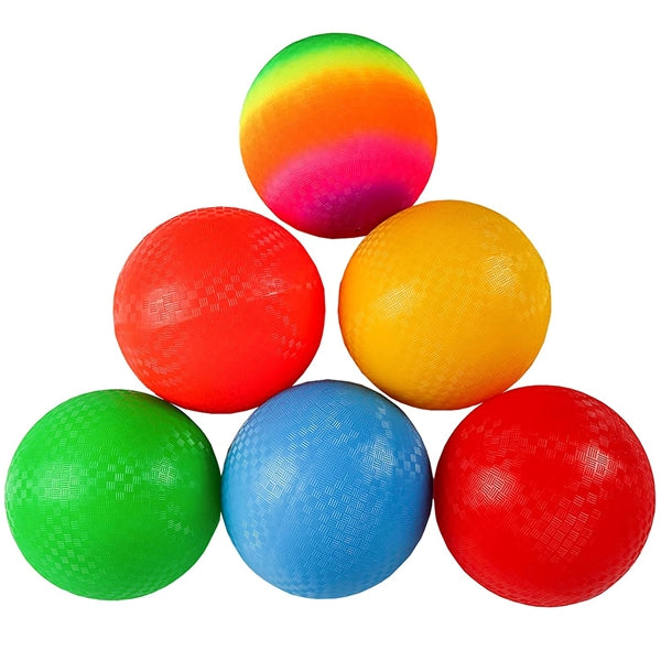 6 inches Rubber Bouncy Dodgeball Kickball Playground Ball