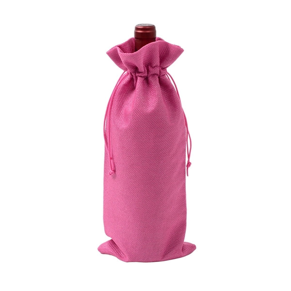 Burlap Wine Gift Bags With Drawstrings