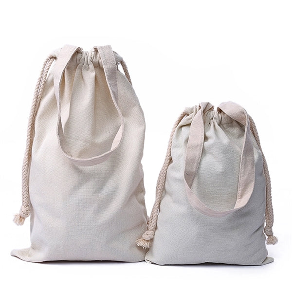 Canvas Bags Cloth Tote with Drawstring