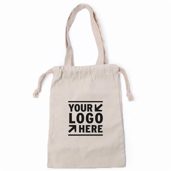 Canvas Bags Cloth Tote with Drawstring