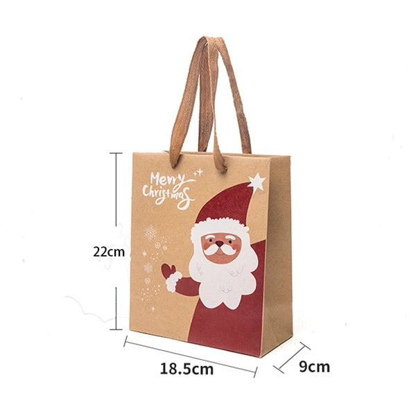 Christmas Kraft Paper Gift Tote Bag
