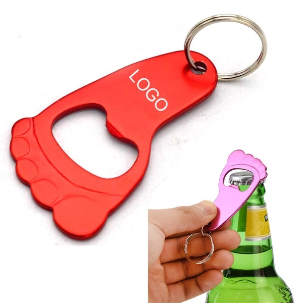Aluminum Foot Key Chain Bottle Opener