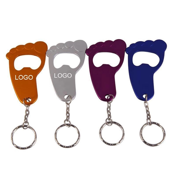 Aluminum Foot Key Chain Bottle Opener