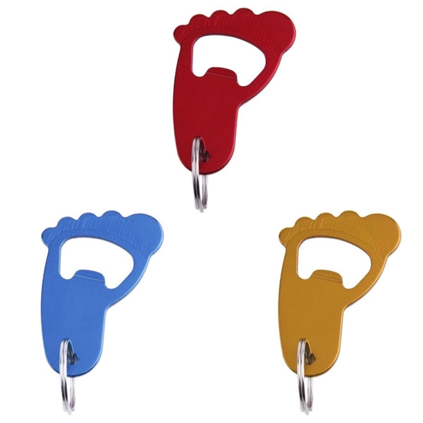 Aluminum Foot Key Chain Bottle Opener