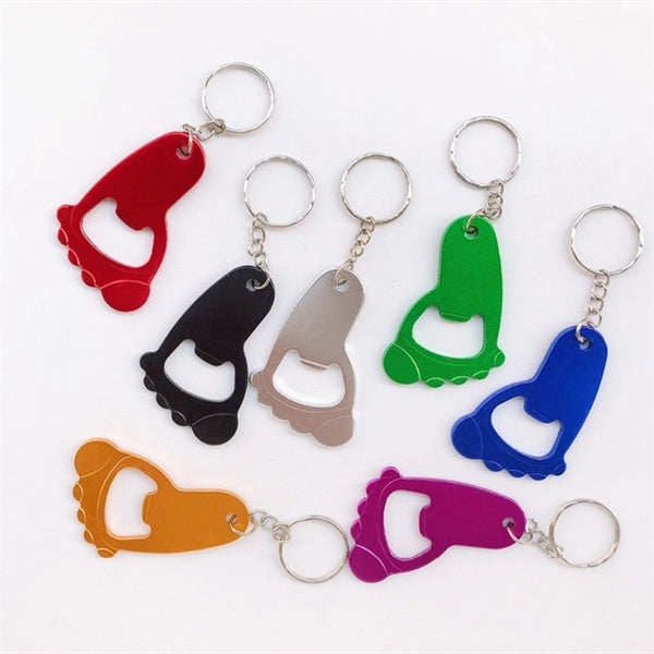 Aluminum Foot Key Chain Bottle Opener