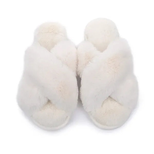 Cross Band Winter Slipper