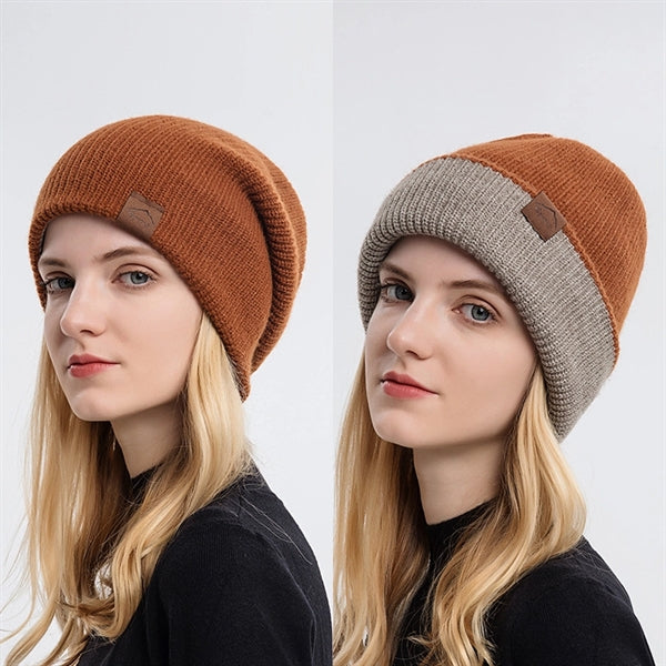 Unisex Reversible Beanie Hat