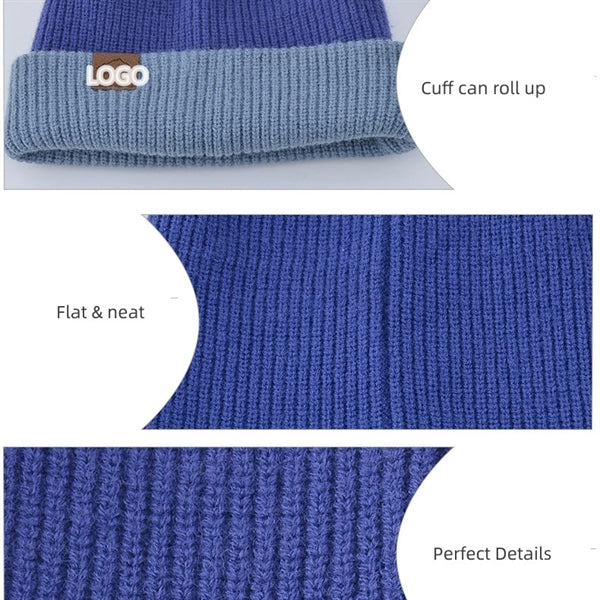 Unisex Reversible Beanie Hat