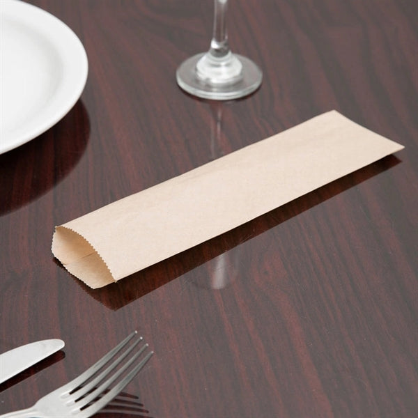 Sleeve Kraft Paper Cutlery Tableware Utensil Bags