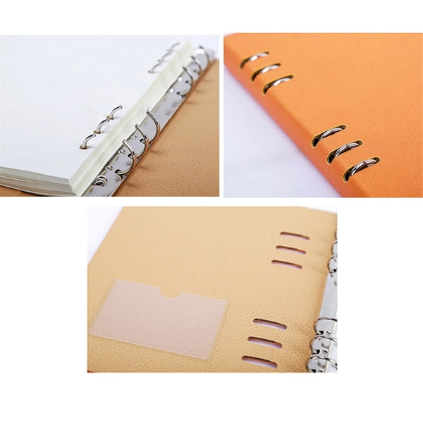 Professional A5 Refillable Loose-Leaf Leather Journal with R