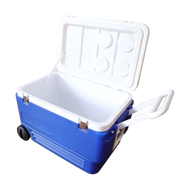 60Qt Solar Panel Wheeled Cooler