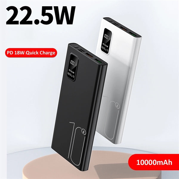 Fast Charging 22.5W 10000mAh Power Bank with Custom Logo