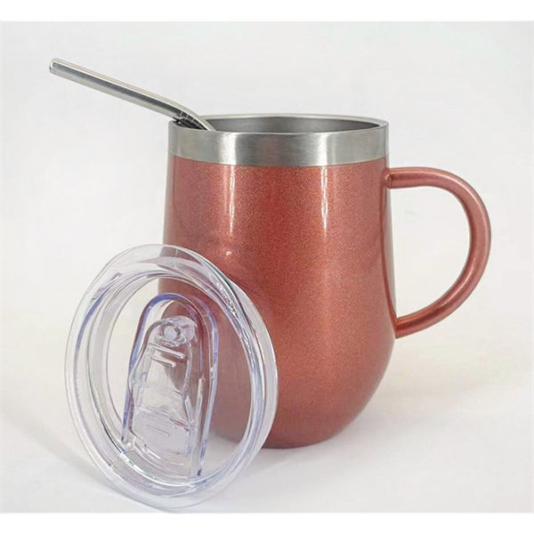 12oz Stainless Steel Mugs with Handle