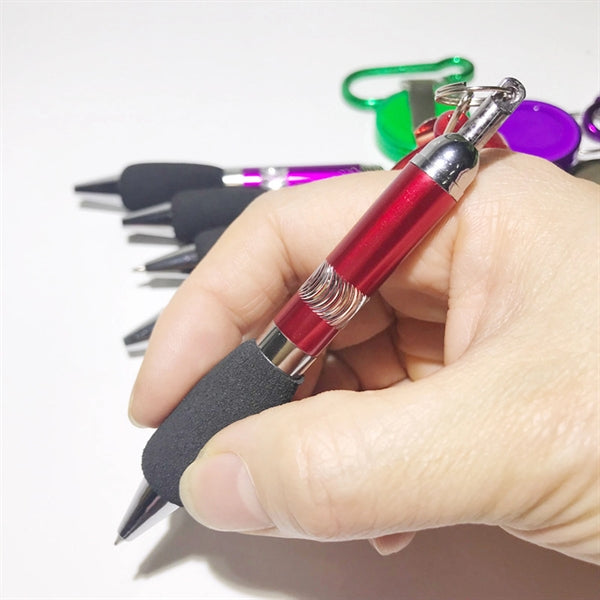 Carabiner Retractable Badge Reel Ballpoint Pen