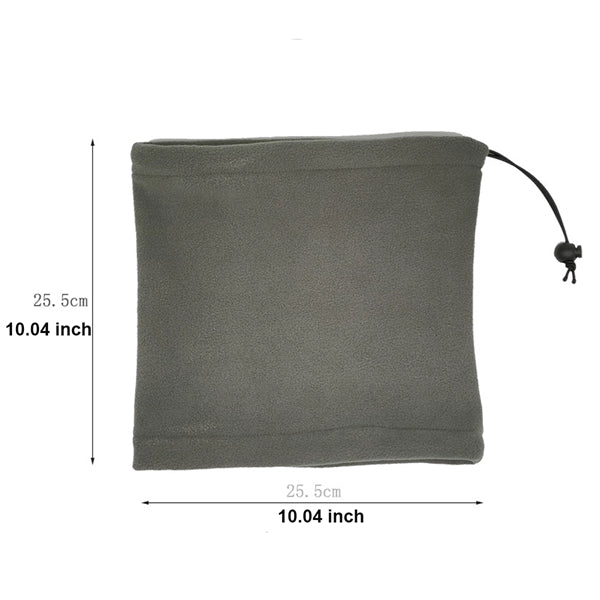 Winter Fleece Drawstring Windproof Gaiter Mask