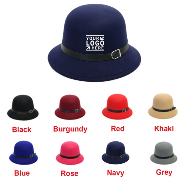 Women's Autumn Winter Wool Bucket Hat