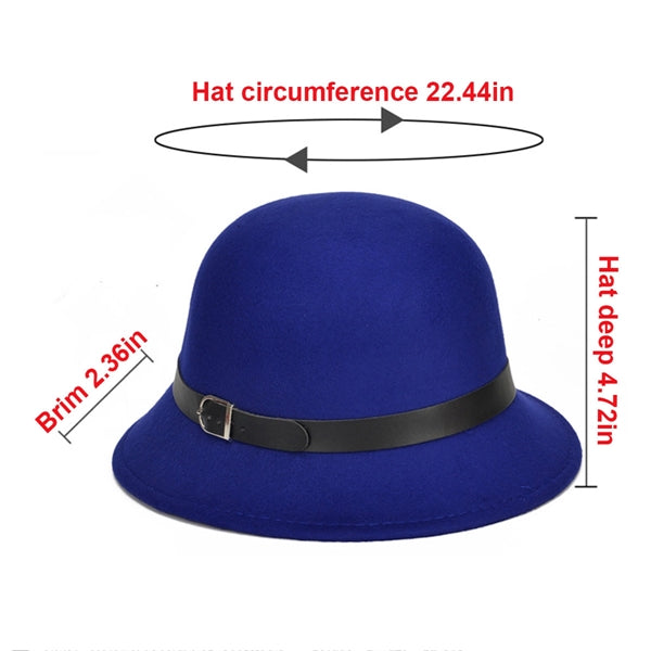 Women's Autumn Winter Wool Bucket Hat