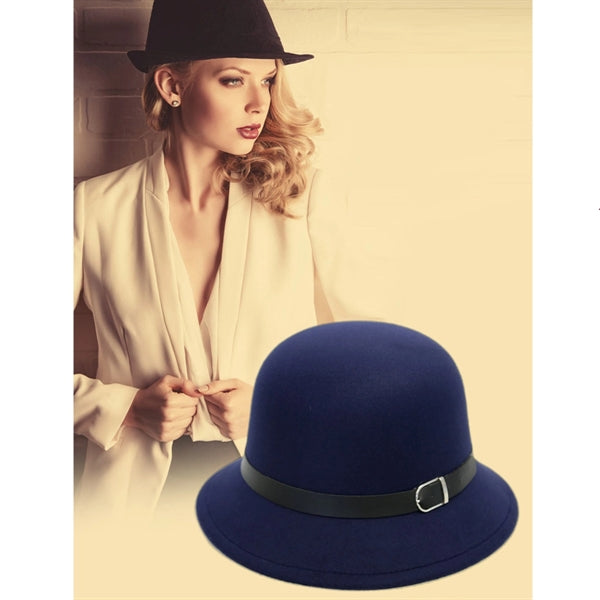 Women's Autumn Winter Wool Bucket Hat