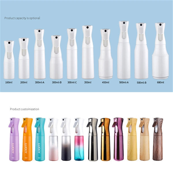 200ml continuous fine mist spray bottle with trigger