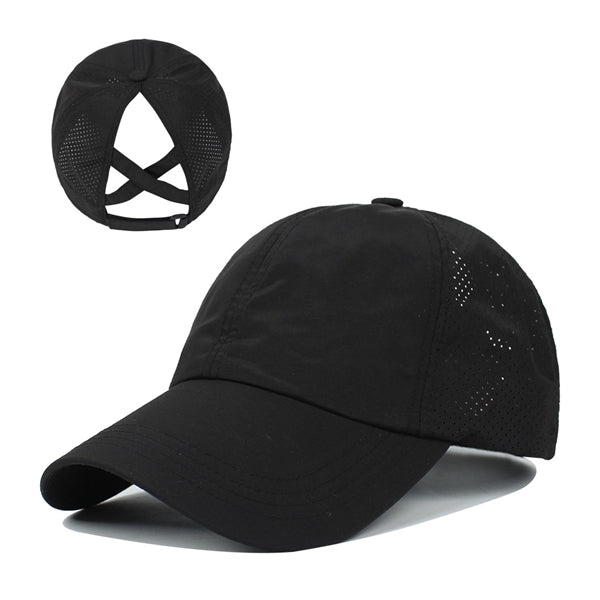 Criss Cross Ponytail Baseball Cap