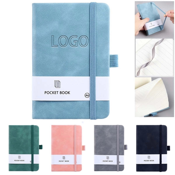 A6 PU Leather Hardcover Journal Notebook