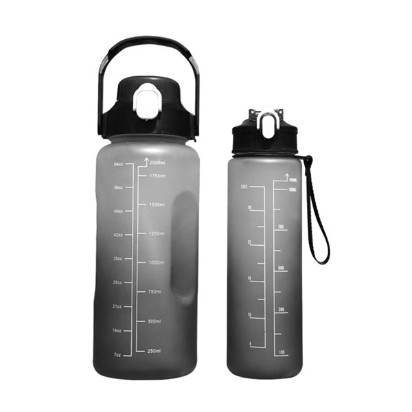 30/68 oz Water Bottle with Straw Motivational Time Marker