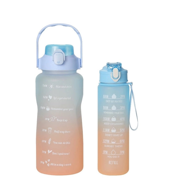 30/68 oz Water Bottle with Straw Motivational Time Marker