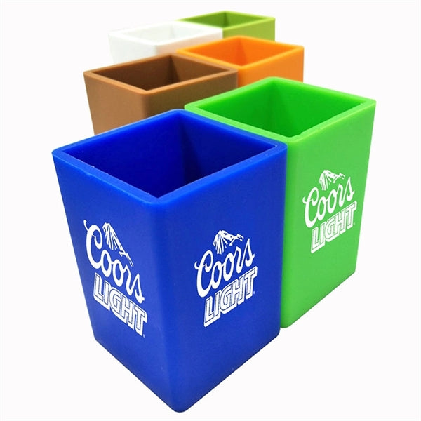 Square Soft Silicone Pen Holder