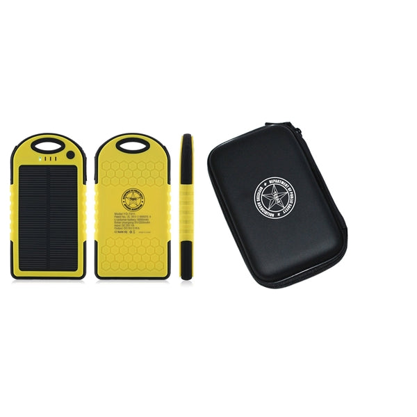 Portable Solar Charger Power Bank Travel Gift Set 5000mah