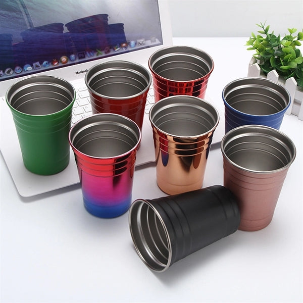 16 oz Single Wall Stackable Beer Pint Cup Water Glasses Mug