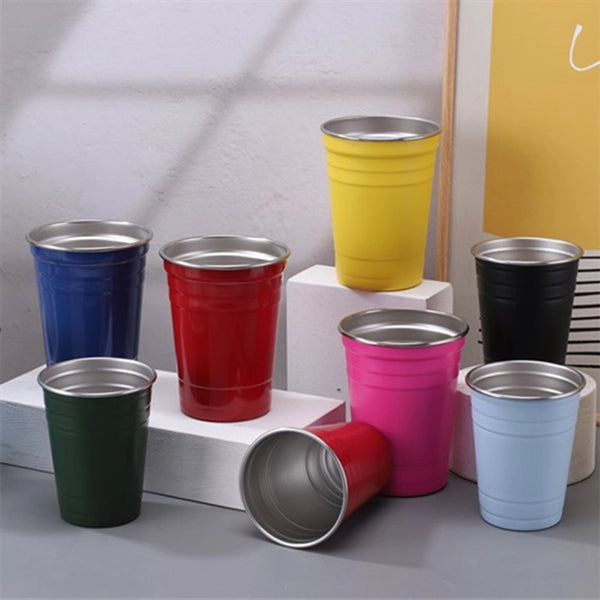 16 oz Stainless Steel Pint Cup Stackable Tumbler