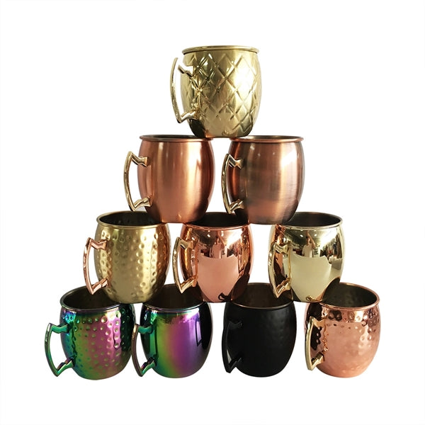 16OZ Stainless Steel Moscow Mule Drum Mug