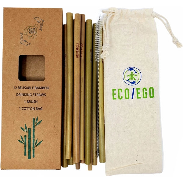 Bamboo Drinking Straw With Cotton Pouch