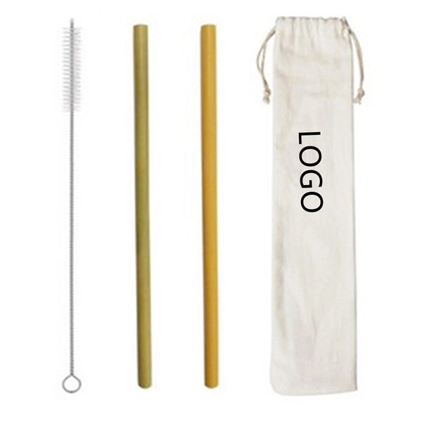 Bamboo Drinking Straw With Cotton Pouch