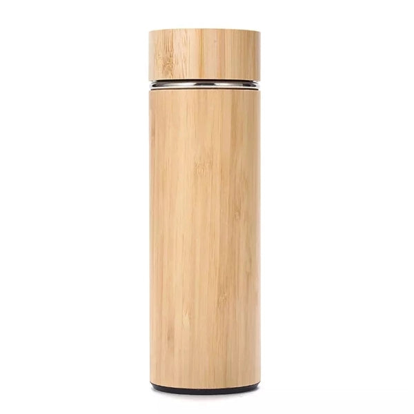 Vacuum Bamboo Water Bottle