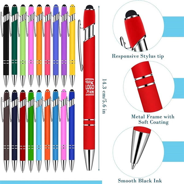 2 in 1 Touch-Screen Metal Stylus Ballpoint Pen