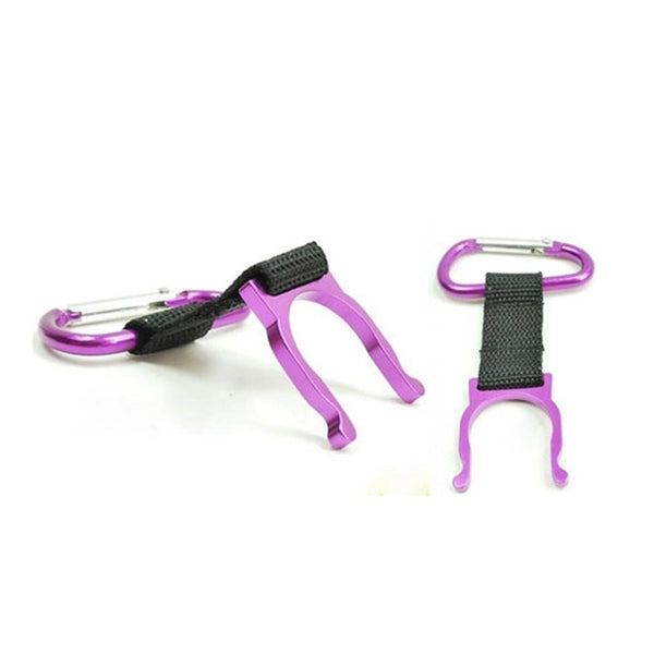 Outdoor Aluminum Carabiner w/Water Bottle Holder Buckle
