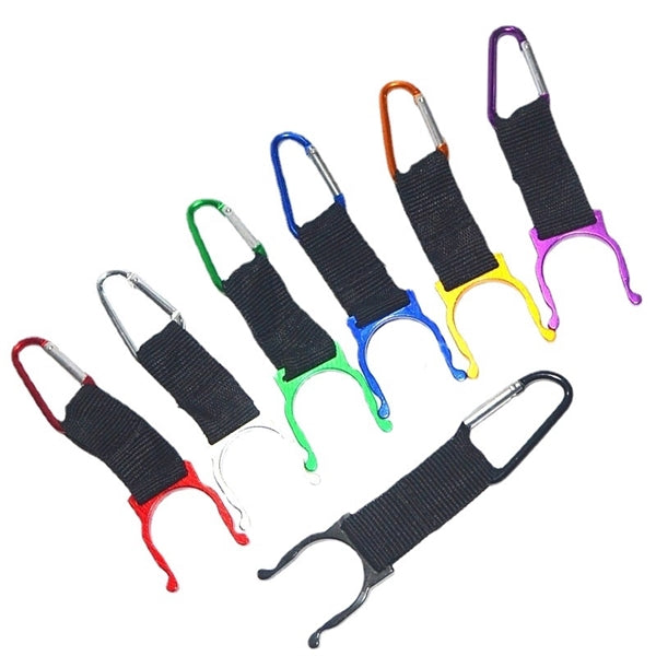 Outdoor Aluminum Carabiner w/Water Bottle Holder Buckle