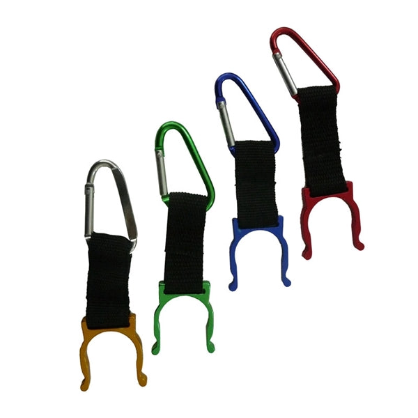 Outdoor Aluminum Carabiner w/Water Bottle Holder Buckle