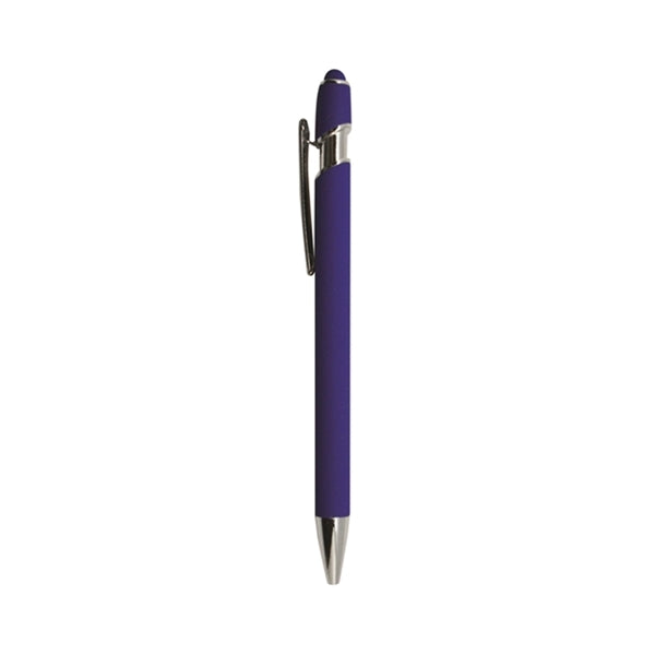 Rubberized Stylus Ballpoint Pen