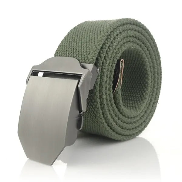 Outdoor Mental Buckle Canvas Belt