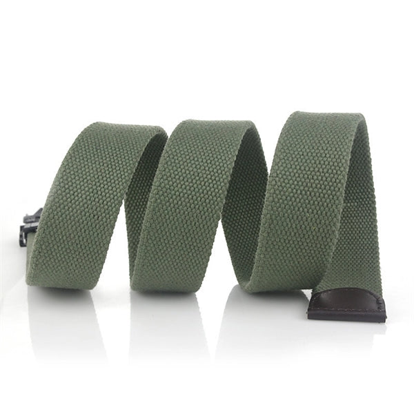 Outdoor Mental Buckle Canvas Belt