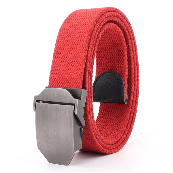 Outdoor Mental Buckle Canvas Belt