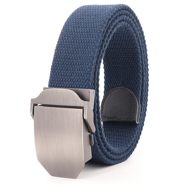 Outdoor Mental Buckle Canvas Belt