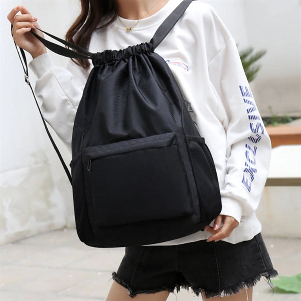 34L Waterproof Drawstring Backpack Gym Sports Travel Bag