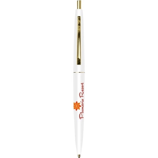 Gold Trim Metal Ballpoint Pen
