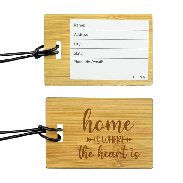 Bamboo Luggage Tag