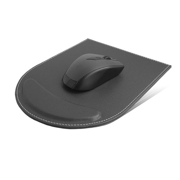 PU Leather Mouse Pad with Wrist Support