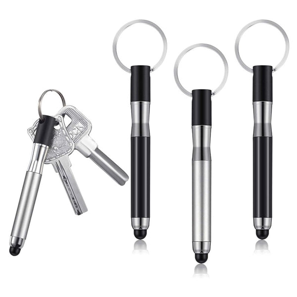 Multifunction Mini Stylus Pen with Loop Keychain