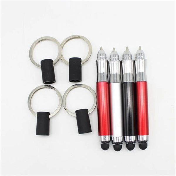 Multifunction Mini Stylus Pen with Loop Keychain